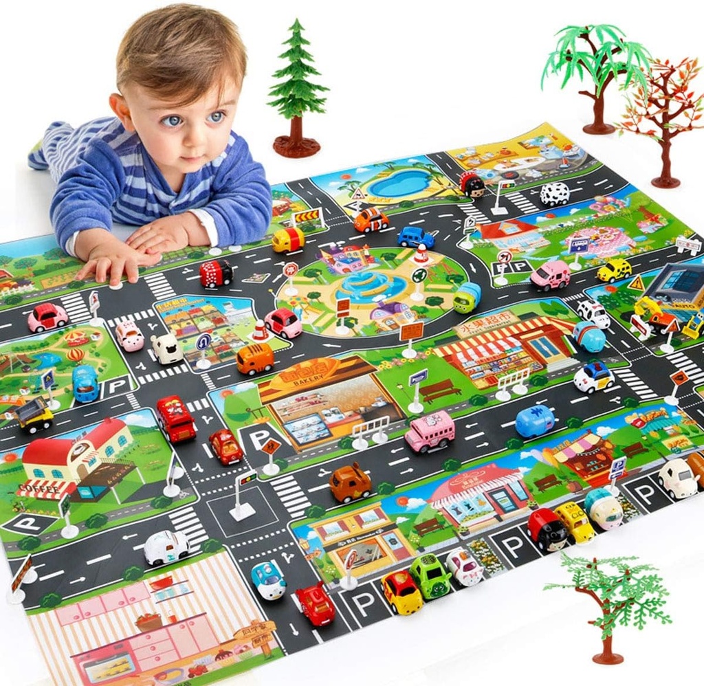 Tapis de jeu pour voitures