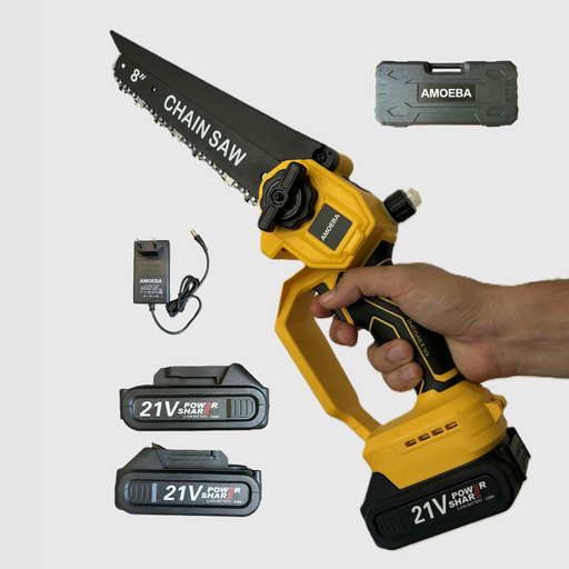 Tronçonneuse Sans Fil AMOEBA 21V Brushless – 8 POUCES (20 cm) 