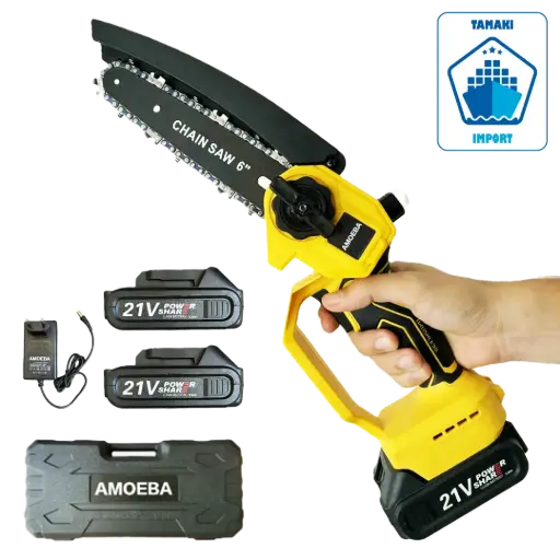 [E5 / D4] Tronçonneuse Sans Fil AMOEBA 21V Brushless – 6 POUCES (16 cm)