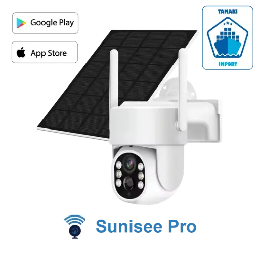 [C5] Caméra extérieure solaire 4G IP / Wi-Fi 4MP - Sunisee Pro