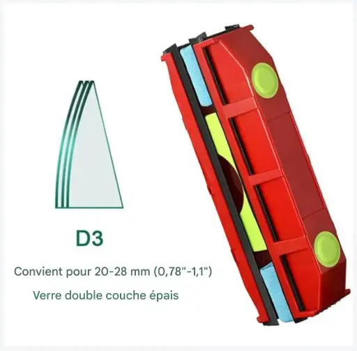 Nettoyeur vitre magnétique