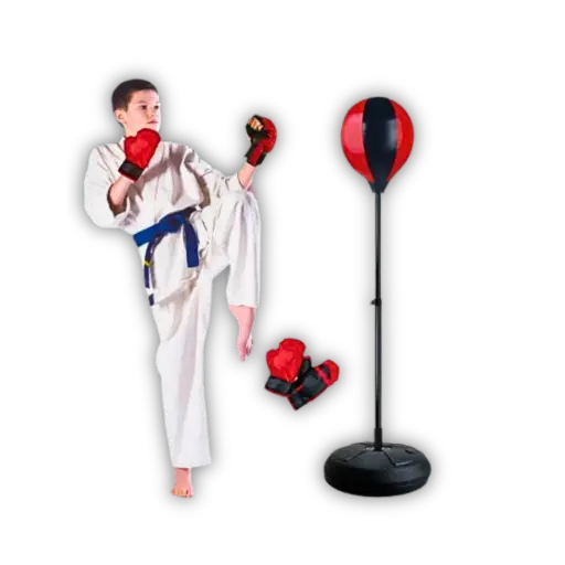[L] Sac de Boxe sur pied pour enfant - Kit complet