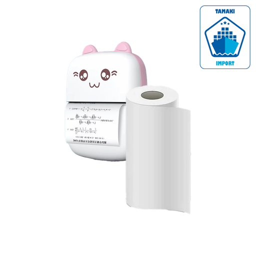 Papier blanc thermique HD 57x25mm - MEOW CAT PRINTER