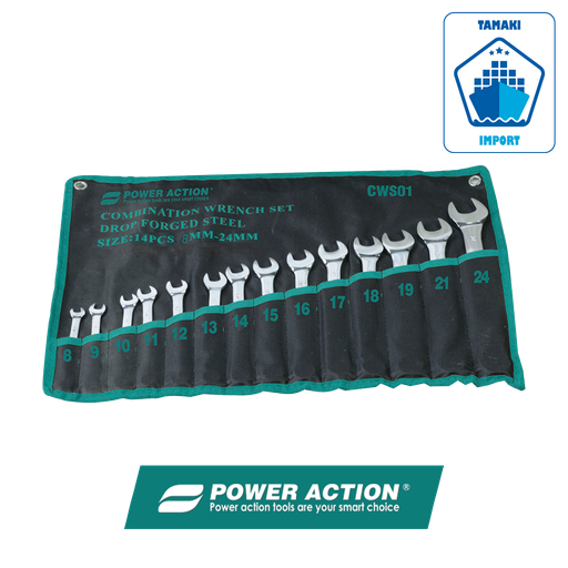 Clés plates SET de 14 pièces - POWER ACTION