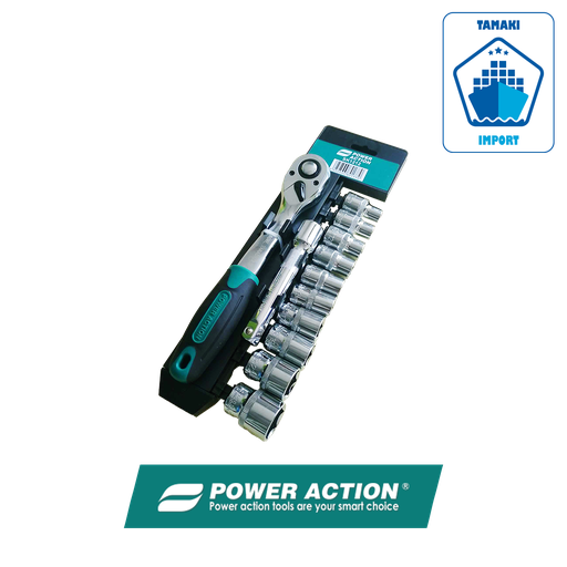 Clé à cliquet SET de 12 pièces - POWER ACTION